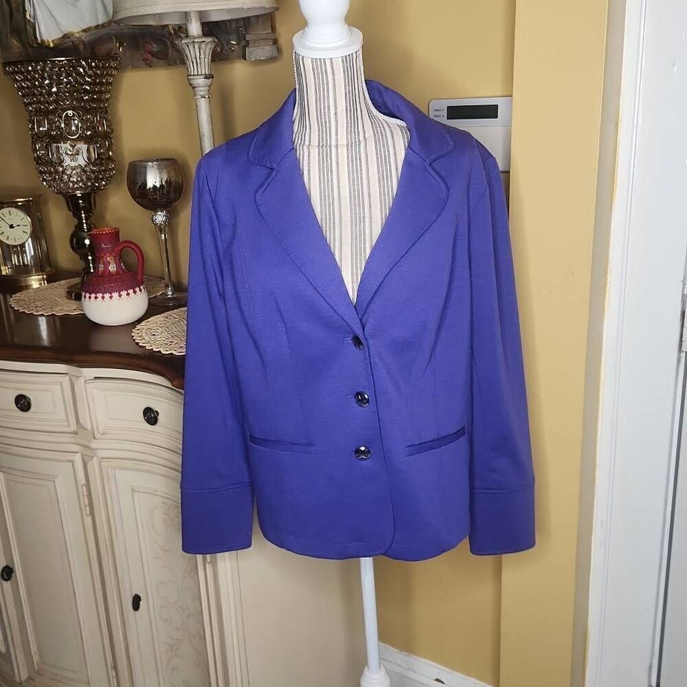 Vintage Linea by Louis dell'olio purple blazer jacket women's size L